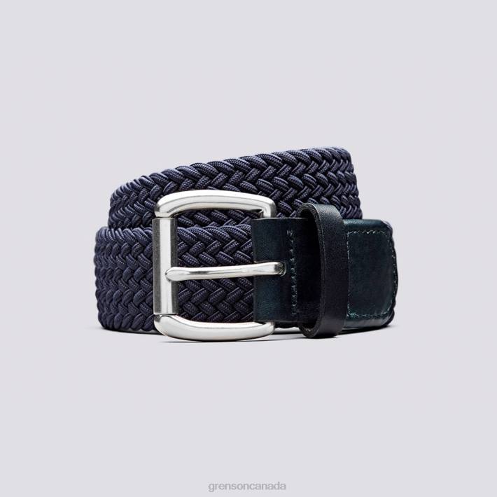 WOVEN BELT Navy 280D520 Unisex Grenson Accessories