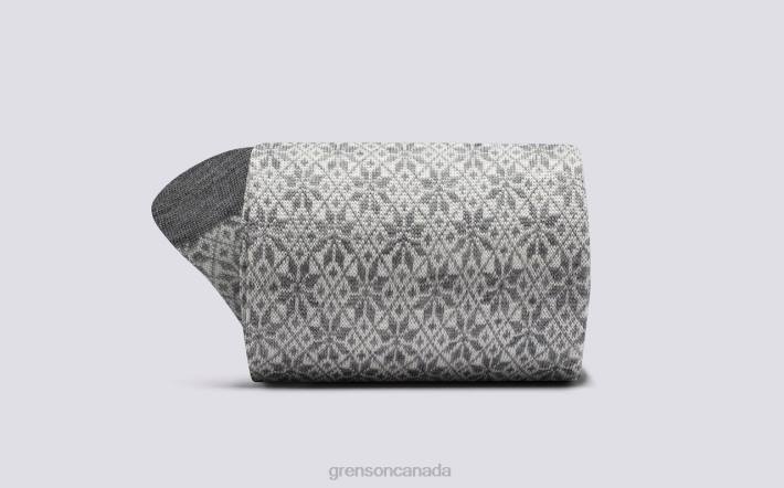 FAIRISLE SNOWFLAKE SOCK Grey 280D470 Women Grenson Accessories