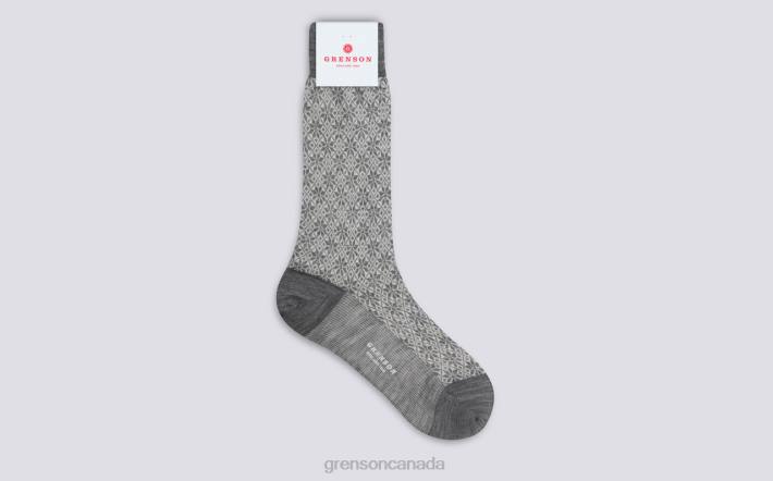 FAIRISLE SNOWFLAKE SOCK Grey 280D470 Women Grenson Accessories