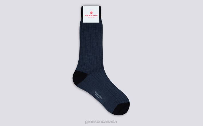 HEEL/TOE SOCK Blue 280D452 Men Grenson Accessories