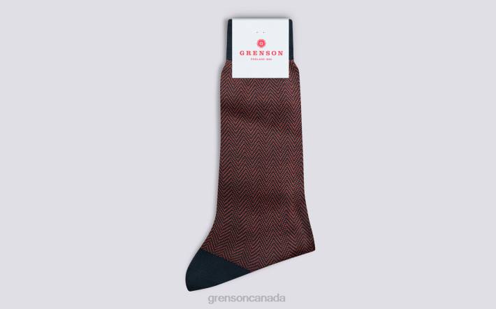 HERRINGBONE SOCK Pink 280D493 Men Grenson Accessories