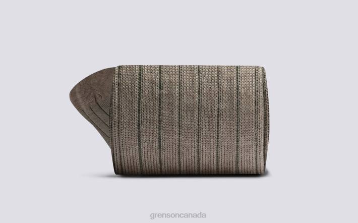 PLAIN RIB SOCK Beige 280D455 Men Grenson Accessories