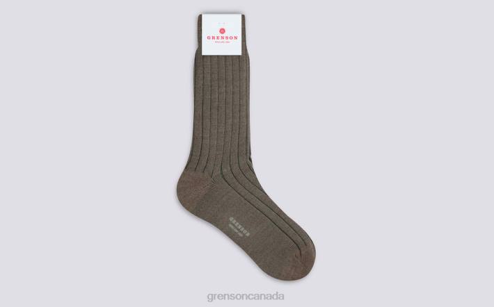PLAIN RIB SOCK Beige 280D455 Men Grenson Accessories