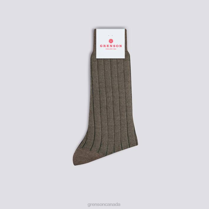 PLAIN RIB SOCK Beige 280D455 Men Grenson Accessories