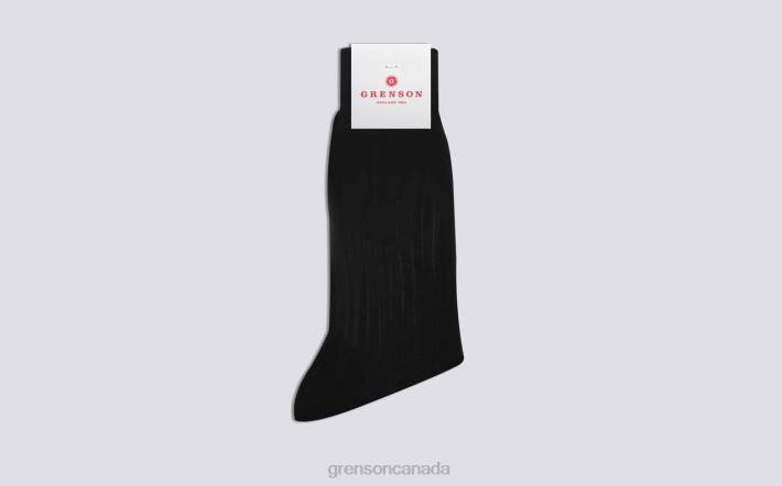 PLAIN RIB SOCK Black 280D460 Men Grenson Accessories