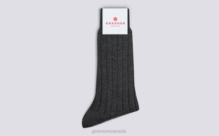 PLAIN RIB SOCK Grey 280D456 Men Grenson Accessories