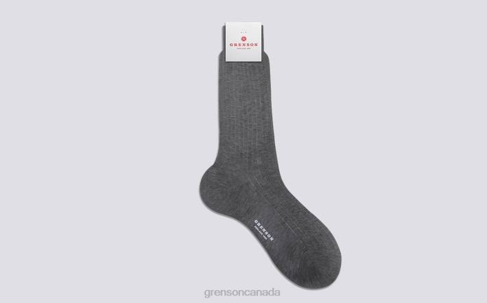 PLAIN RIB SOCK Grey 280D457 Men Grenson Accessories