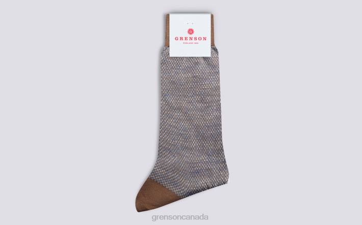 SCALE SOCK Taupe 280D489 Men Grenson Accessories