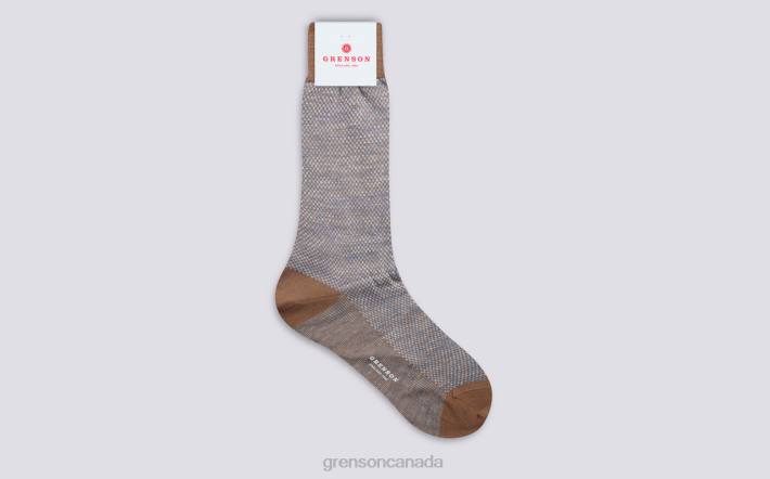 SCALE SOCK Taupe 280D489 Men Grenson Accessories