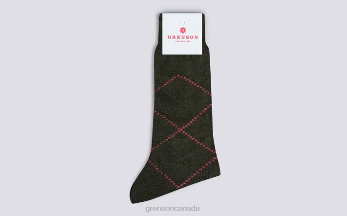 SIMPLE ARGYLE SOCK Green 280D463 Men Grenson Accessories