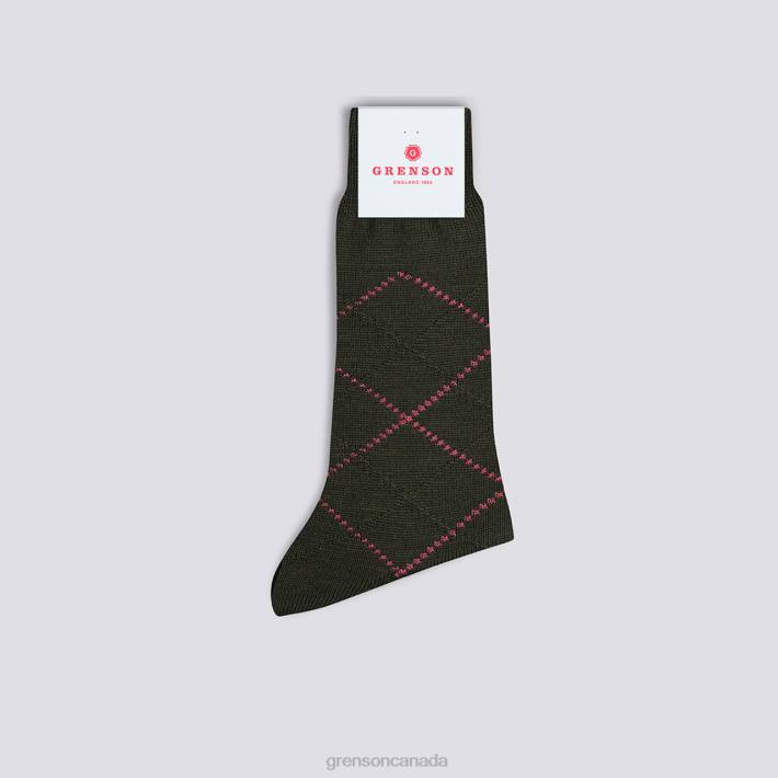 SIMPLE ARGYLE SOCK Green 280D463 Men Grenson Accessories