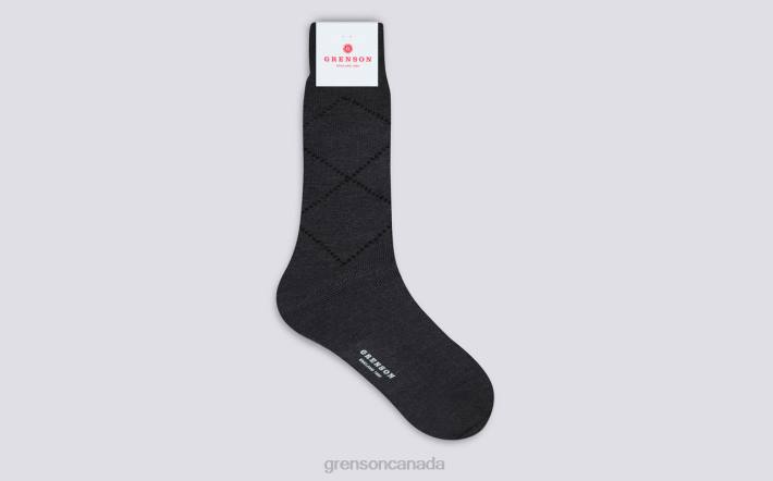 SIMPLE ARGYLE SOCK Grey 280D464 Men Grenson Accessories