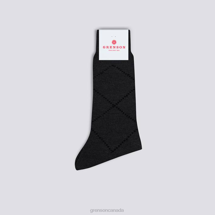 SIMPLE ARGYLE SOCK Grey 280D464 Men Grenson Accessories