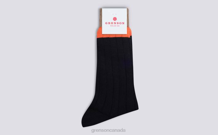 TOP STRIPE SOCK Navy 280D486 Men Grenson Accessories