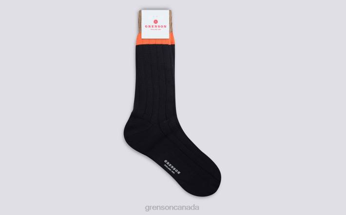 TOP STRIPE SOCK Navy 280D486 Men Grenson Accessories