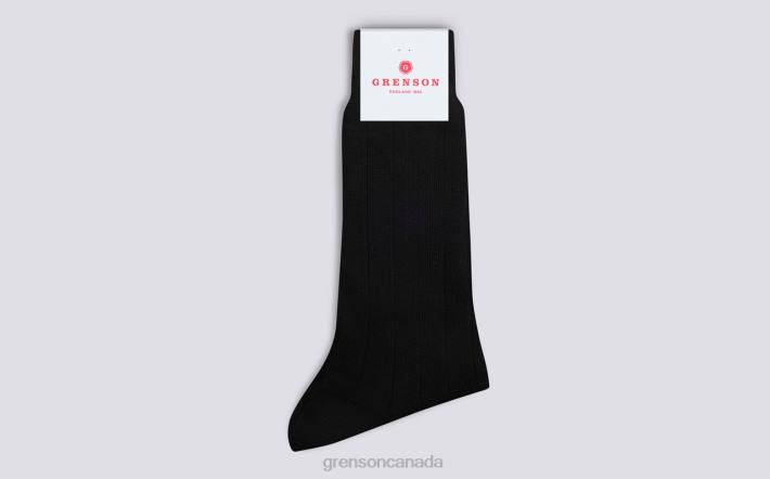 WIDE RIB SOCK Black 280D495 Men Grenson Accessories