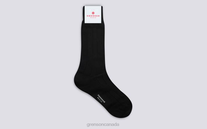 WIDE RIB SOCK Black 280D495 Men Grenson Accessories