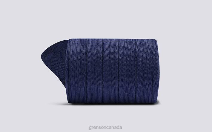WIDE RIB SOCK Blue 280D494 Unisex Grenson Accessories