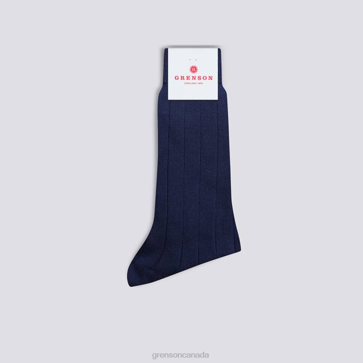 WIDE RIB SOCK Blue 280D494 Unisex Grenson Accessories