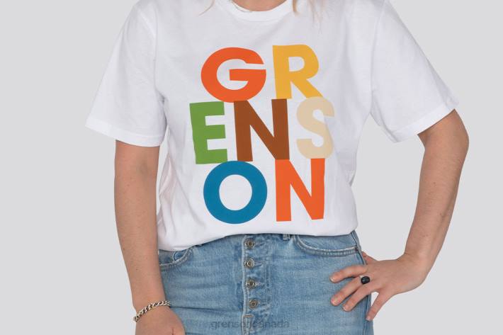 TEXT T-SHIRT White 280D527 Unisex Grenson Clothes