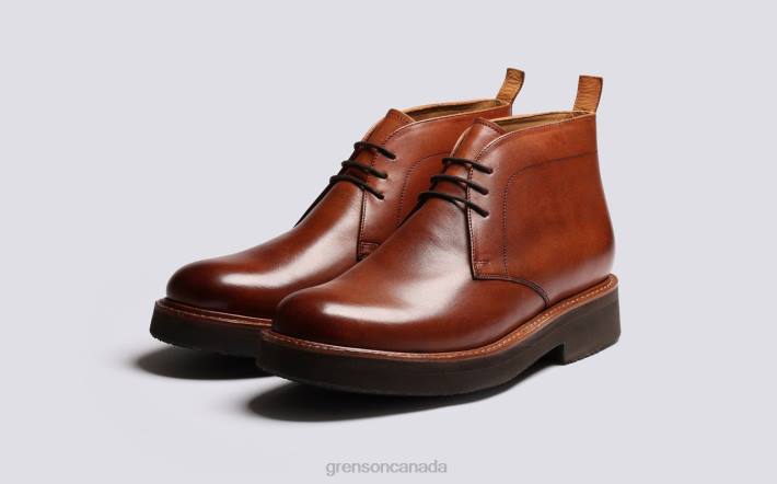CLEMENT Tan Handpainted 280D21 Men Grenson Boots