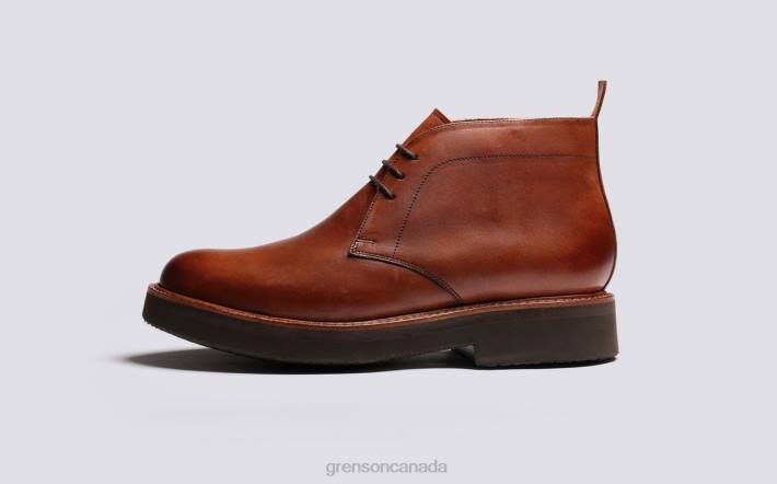 CLEMENT Tan Handpainted 280D21 Men Grenson Boots