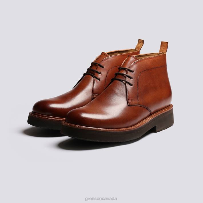 CLEMENT Tan Handpainted 280D21 Men Grenson Boots