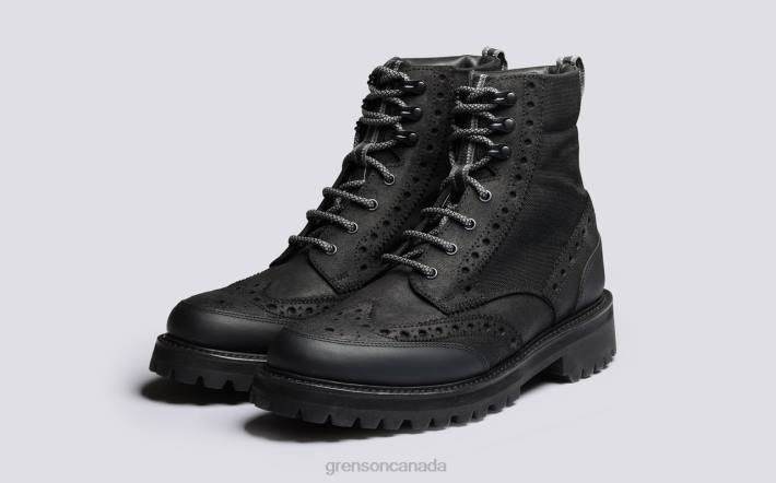 FRED TECH Black 280D9 Men Grenson Boots