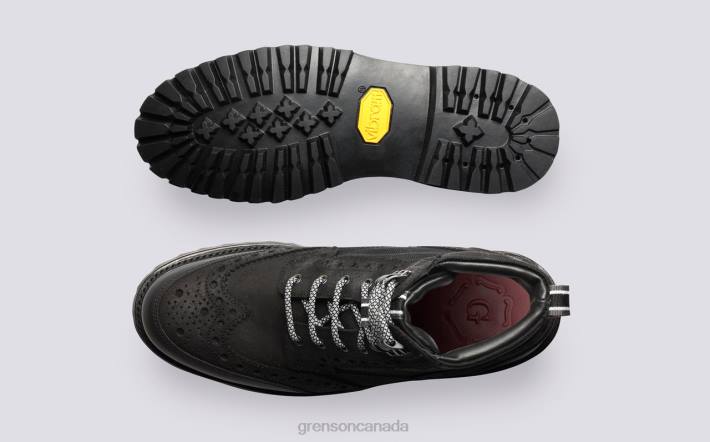 FRED TECH Black 280D9 Men Grenson Boots