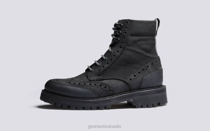 FRED TECH Black 280D9 Men Grenson Boots