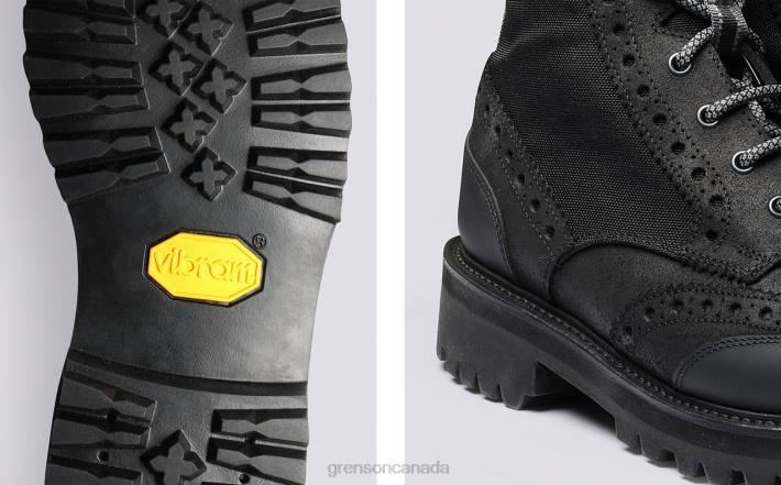 FRED TECH Black 280D9 Men Grenson Boots
