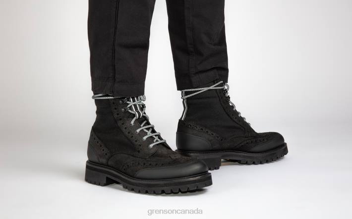 FRED TECH Black 280D9 Men Grenson Boots