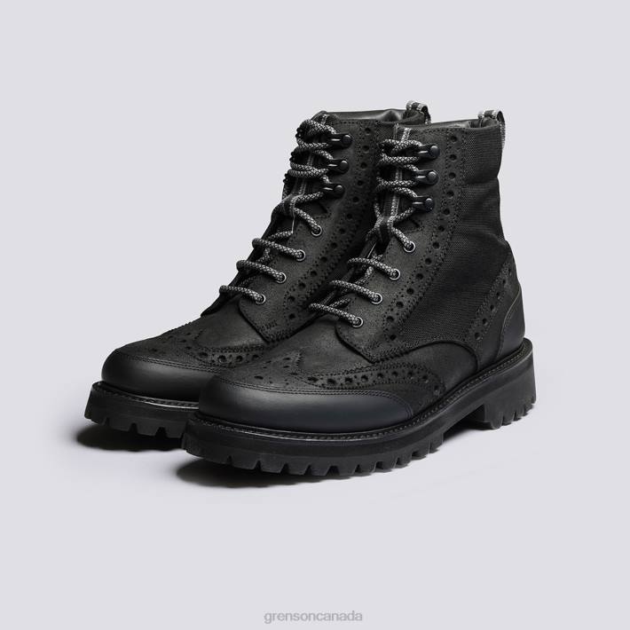 FRED TECH Black 280D9 Men Grenson Boots