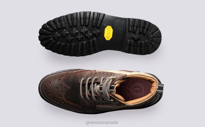 FRED TECH Brown 280D29 Men Grenson Boots