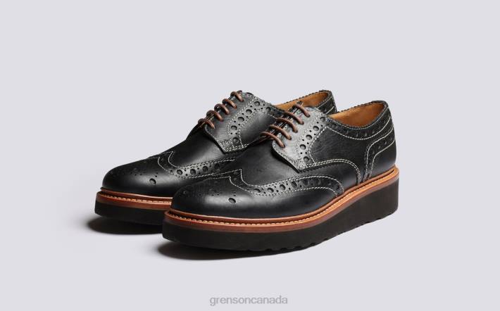 ARCHIE Black 280D115 Men Grenson Brogues Shoes