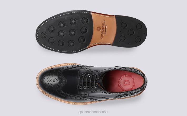 ARCHIE Black 280D117 Men Grenson Brogues Shoes