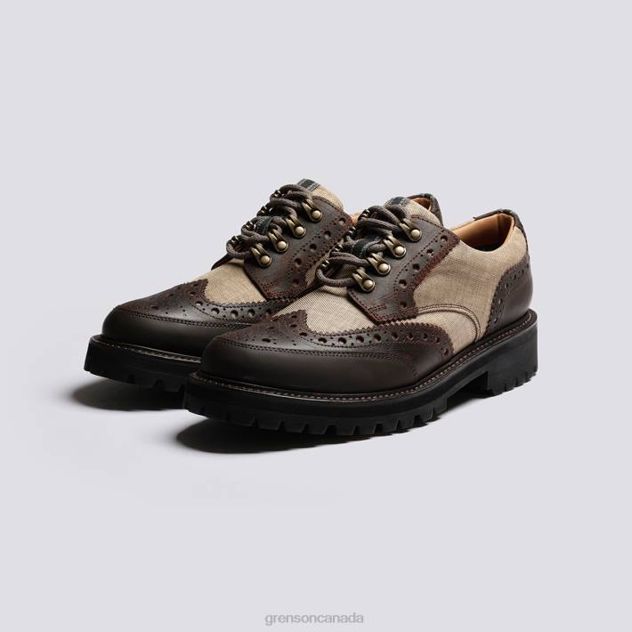 ARCHIE TECH Beige 280D107 Men Grenson Brogues Shoes