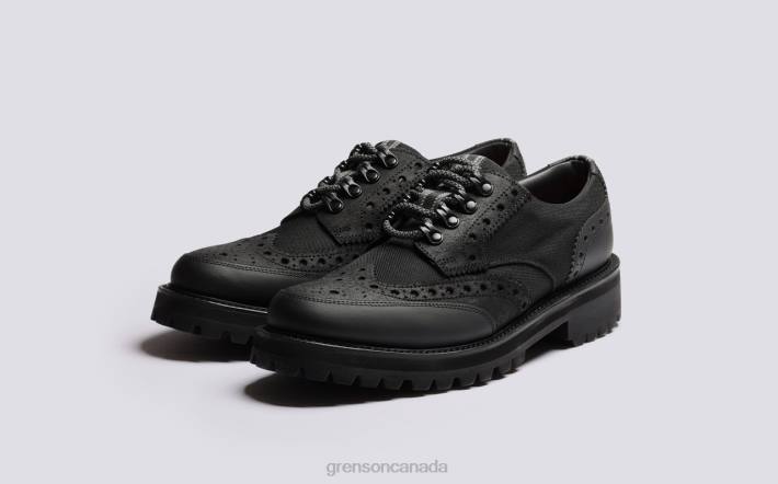 ARCHIE TECH Black 280D108 Men Grenson Brogues Shoes