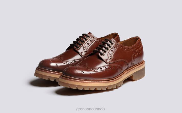 ARCHIE Tan 280D112 Men Grenson Brogues Shoes