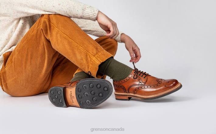 ARCHIE Tan 280D116 Men Grenson Brogues Shoes