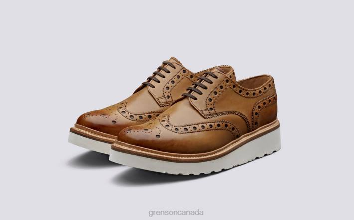 ARCHIE Tan 280D118 Men Grenson Brogues Shoes