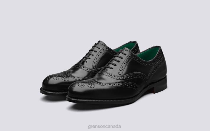 HARROW Black/Jade 280D125 Men Grenson Brogues Shoes