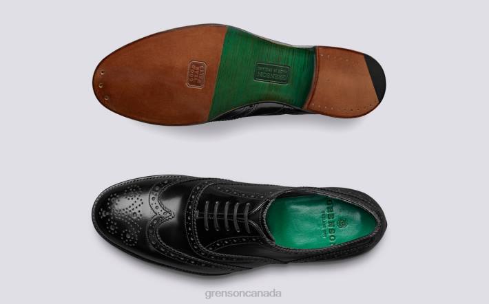 HARROW Black/Jade 280D125 Men Grenson Brogues Shoes