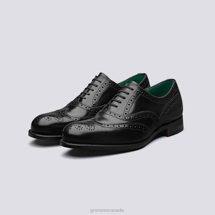 HARROW Black/Jade 280D125 Men Grenson Brogues Shoes