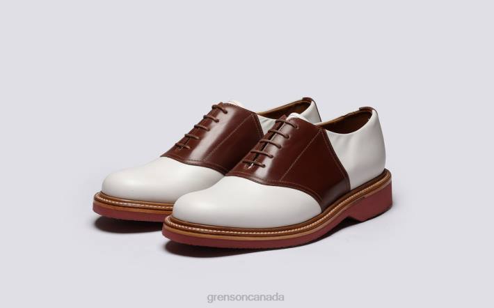 BELLAMY White/Tan 280D148 Men Grenson Derby Shoes