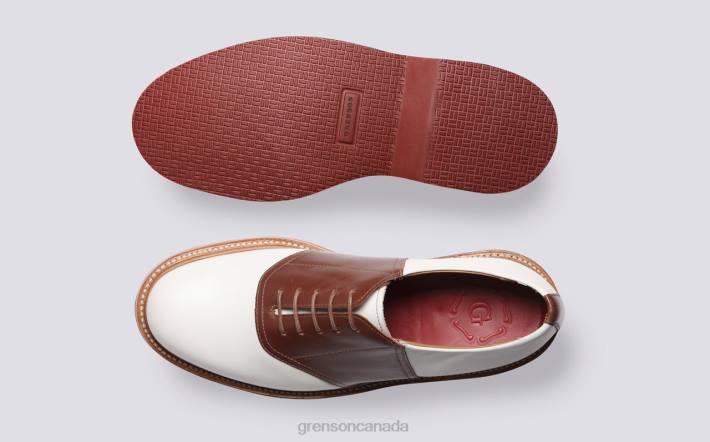 BELLAMY White/Tan 280D148 Men Grenson Derby Shoes