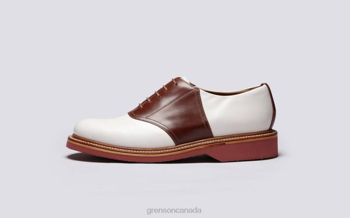 BELLAMY White/Tan 280D148 Men Grenson Derby Shoes