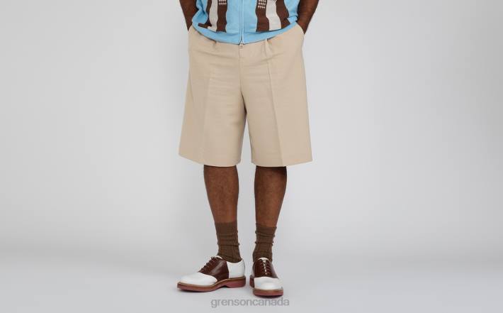 BELLAMY White/Tan 280D148 Men Grenson Derby Shoes