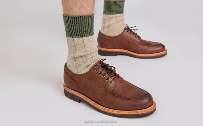 MAC Coffee 280D164 Men Grenson Derby Shoes