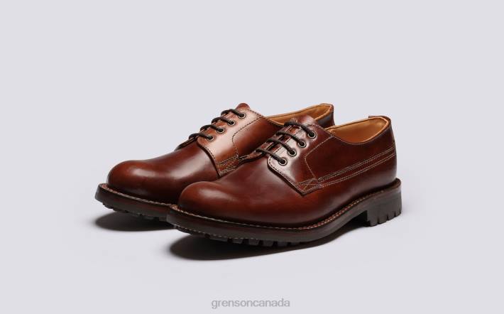 VICTOR Dark Brown 280D155 Men Grenson Derby Shoes
